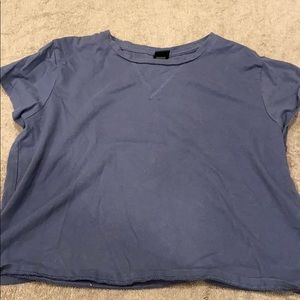 Cropped blue top